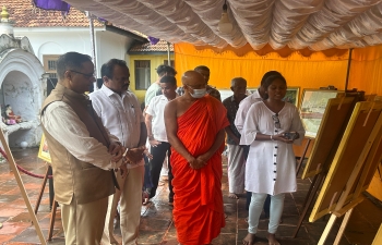 “India through Sri Lankan Eyes” Photo Exhibition at the Naigala Raja Maha Viharaya, Weeraketiya
